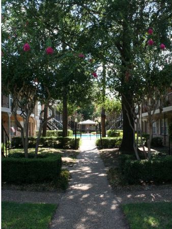 Property pool and courtyard | Houston TX Apartment For Rent | Memorial City