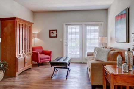 Living room with access to outdoor patio