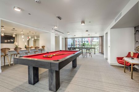 Game Room with Pool Tables and Bar Area