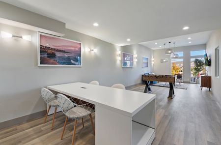 Community clubhouse with TV and foosball table