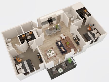 Harmony Lake Two Bedroom Floor Plan