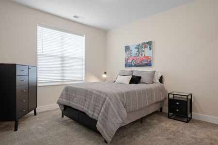 Bedroom for the 1 BR, 1 BA Floor Plan