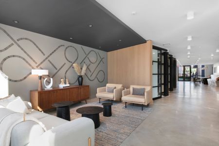 Lobby lounge area at West End Yards | Portsmouth, New Hampshire Apartments