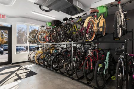 Bike room at West End Yards | Apartments In Portsmouth
