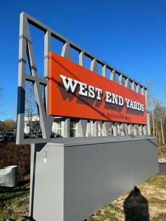 Exterior Sign for West End Yards | Apartments In Portsmouth, NH for Rent