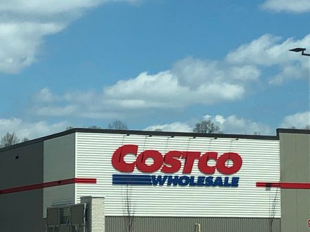 Neighborhood retail, Costco sign, right around the corner from The View at Mill Run | Apartments in Owings Mills, MD for Rent