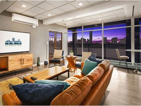 Spacious Resident Club House | 100 Memorial Drive | Cambridge Apartments