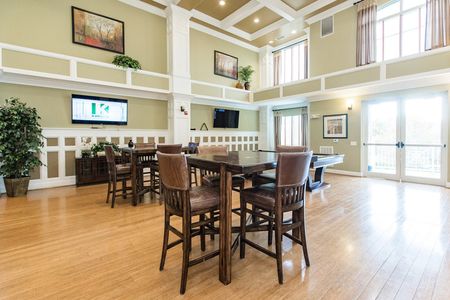 Tables & Chairs at The View at Mill Run | Owings Mills, Maryland Apartments