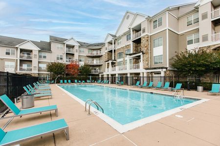 Sun Deck with Loungers by the Pool | The View at Mill Run | Owings Mills, MD  Apartments