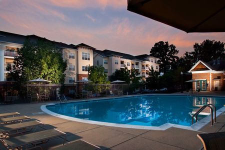 Twilight Pool Shot | Gaithersburg MD Apartments | Park Station