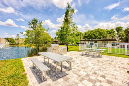 Community BBQ Grills & Picnic Tables  | The Coast Townhomes | Naples, Florida Apartments