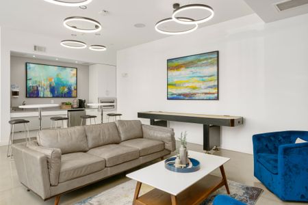 Thoughfuly designed lounge | The Flats at 131 | Apartments in Beverly, MA