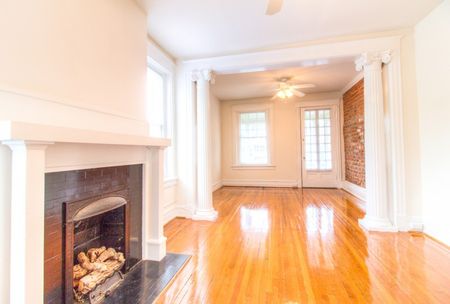 fireplace in pierce arrow apartments