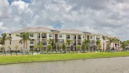 The Reserve at Coral Springs, exterior, buildings, water view, palm trees, balconies