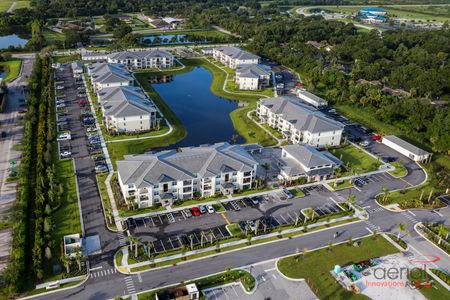 The Reserve at Vero Beach, exterior, aerial view of property, buildings, clubhouse, pond