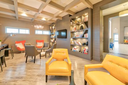 The Reserve at Coral Springs, interior, clubhouse, reading room