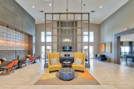The Reserve at Coral Springs, interior, clubhouse, spacious lounge area