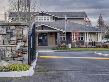 Front Entry Gate l Luxury Apartments for Rent l Fife, WA l Port Landing