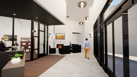Heritage Lobby and Leasing Office Rendering