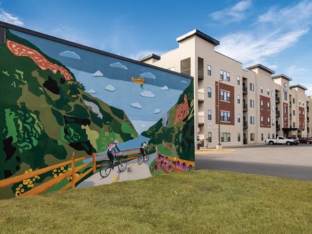 Promenade Commons Rogers Arkansas Phase Two Exterior Mural View