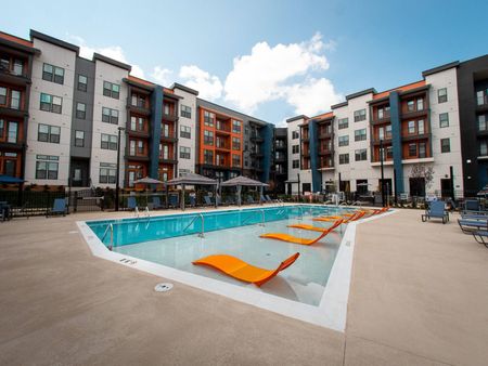 Community with pool and tanning shelf