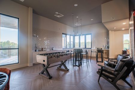 Sky lounge with game tables
