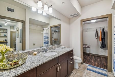 furnished bathroom in apartment home
