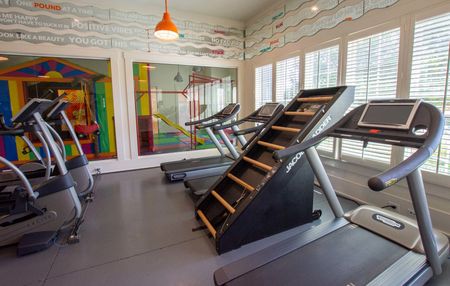 furnished fitness center