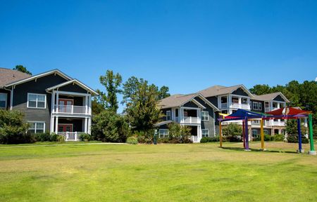 exterior apartment building on sunny day