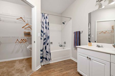 furnished bathroom of apartment home