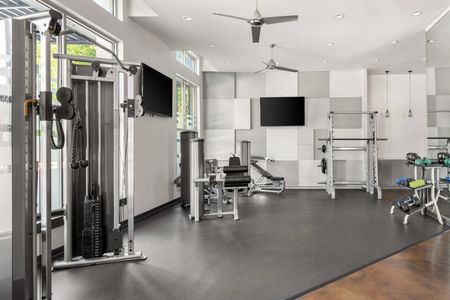furnished fitness center with equipment