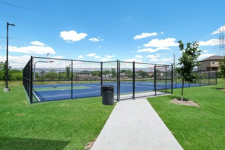 outdoor tennis court on sunny day