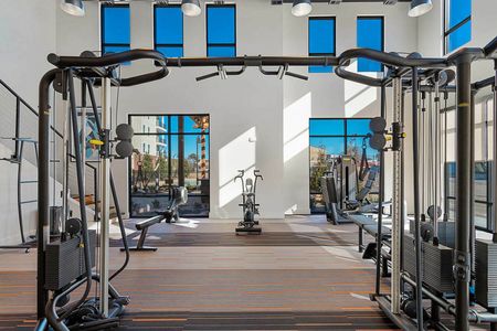 furnished fitness center with equipment