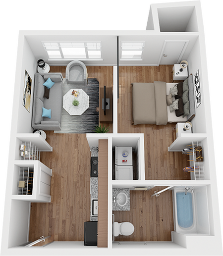 parkside lofts 1 bedroom floor plan a6