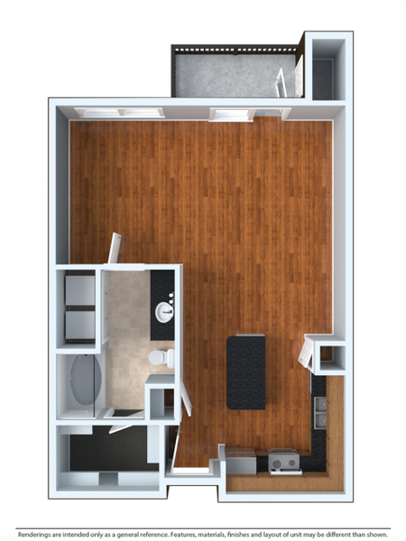 STDO | Studio1 bath | from 665 square feet