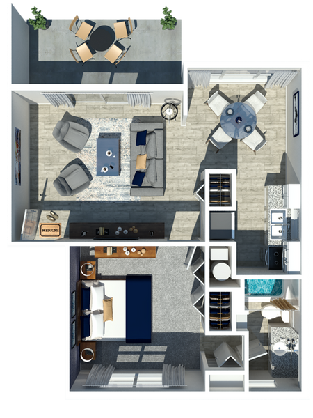 Green Meadows 1 Bedroom 500