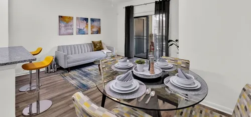 Dining room and living area