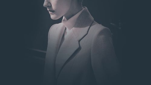 woman looking into the distance
