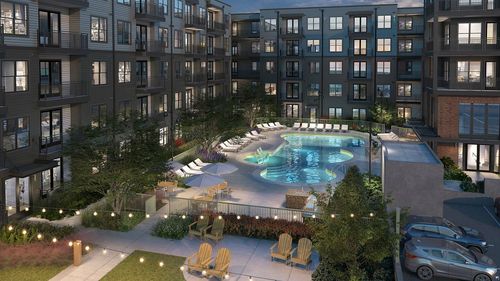 Rendering of the pool and community