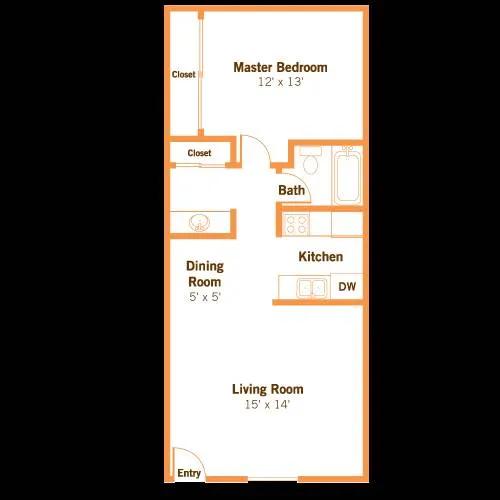 Floor-plan diagram at Solaris at the Biltmore.