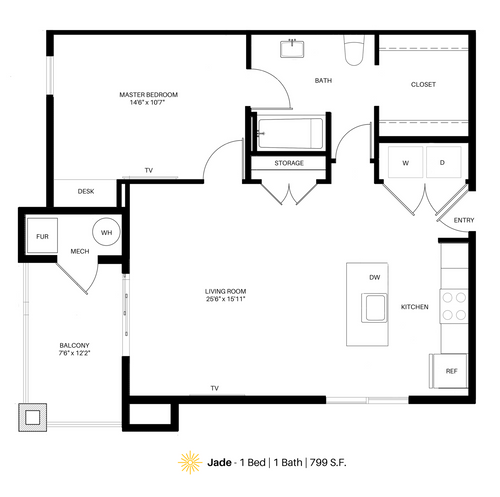 Logan Apartments | 1-Bedroom Apartment | Strata Apartments | Apartments ...