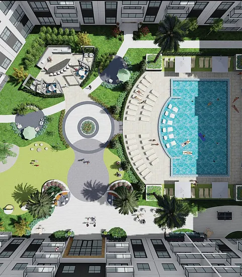 Courtyard rendering