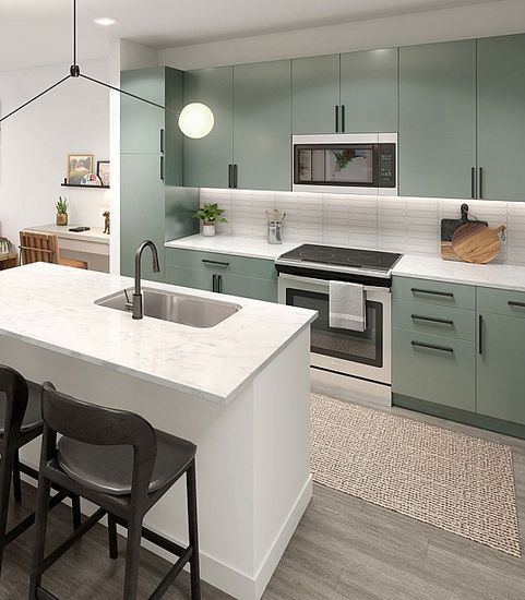 Rendering of kitchen