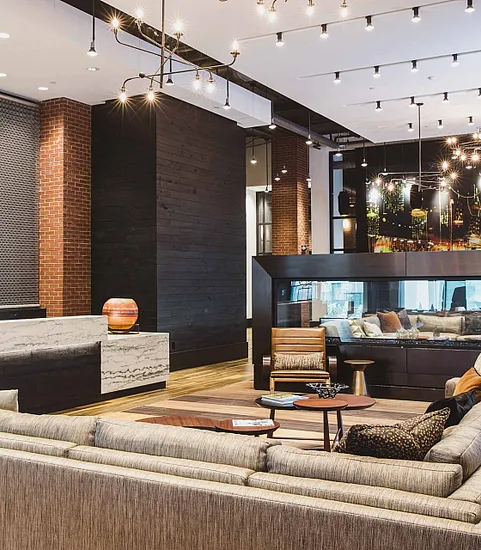 leasing office lounge area