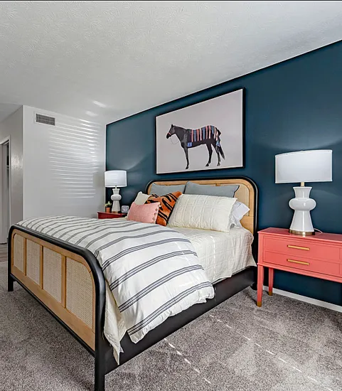 furnished bedroom