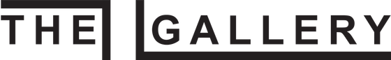 Modern logo for The Gallery featuring clean, bold typography.