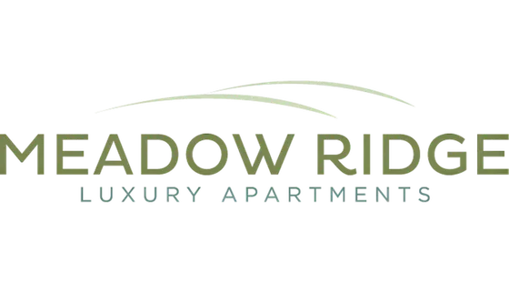 Elegant Meadow Ridge Luxury Apartments logo with modern design.