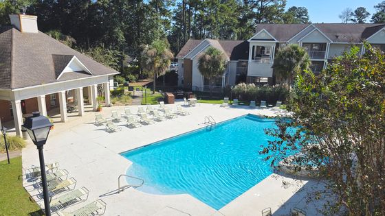 Outdoor Pool with Lounge Chairs