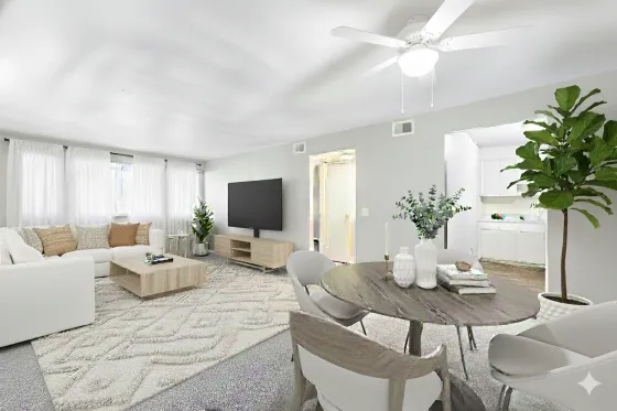 Open dining Living