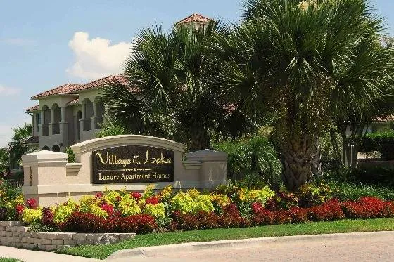 Exterior view of apartment and grounds